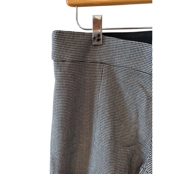 H&M Houndstooth Check Skinny Pants Black White 12 - Picture 3 of 6